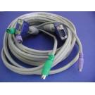 KVM Cable 15FT Video VGA PS2 Male to Female