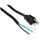 3-Wire Appliance and Power Tool Cord 6FT 16 AWG SJT Unterminated