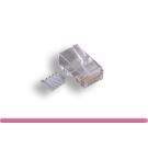 RJ45 8P8C Modular Plug Crimps for Solid-Round CAT6 Easy Load Bar 100-Pack