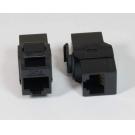 Cat6 Keystone Jack Pass thru Cat6a Adapter Coupler