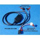 MPC4 to 2-MPC4 Splitter CDROM DVD Cable with CIRCUIT