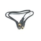 SVHS S-Video Splitter Cable 4PIN MINI Male to Male to Female 12Inch