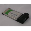 PCMCIA CARDBUS Triple Port Firewire